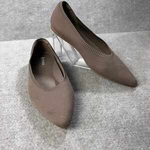 VIVAIA Pointed Toe Knit Flats US 11‎ EU 42 Comfortable Slip On Shoes Sustainable